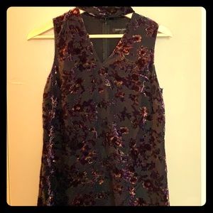 Banana republic velvet shift dress